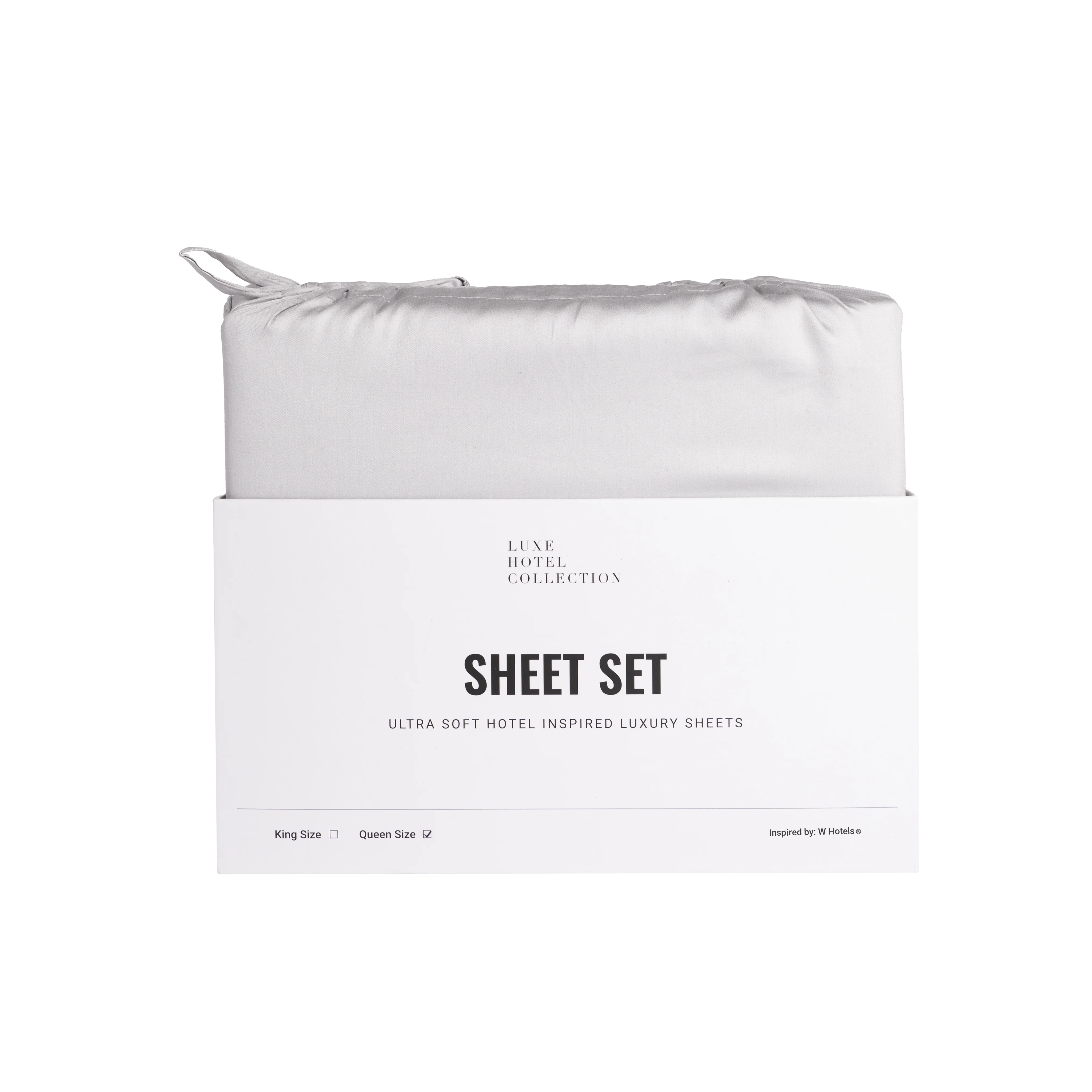 Hotel Collection-Cotton Blend Sheet Set Includes (1) Fitted Sheet, (1) Flat Sheet and (2) Pillowcases