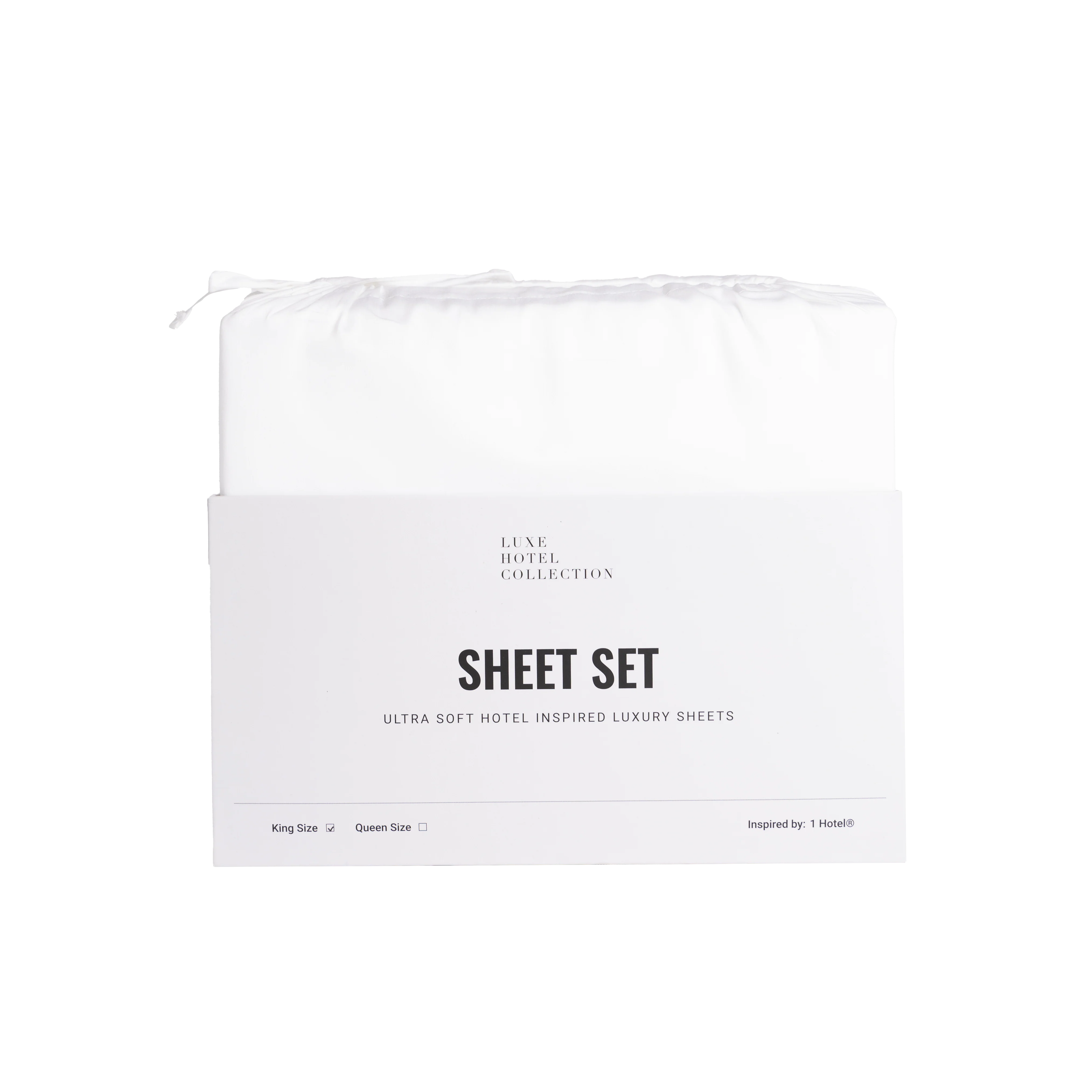 Hotel Collection-Cotton Blend Sheet Set Includes (1) Fitted Sheet, (1) Flat Sheet and (2) Pillowcases - Image 20