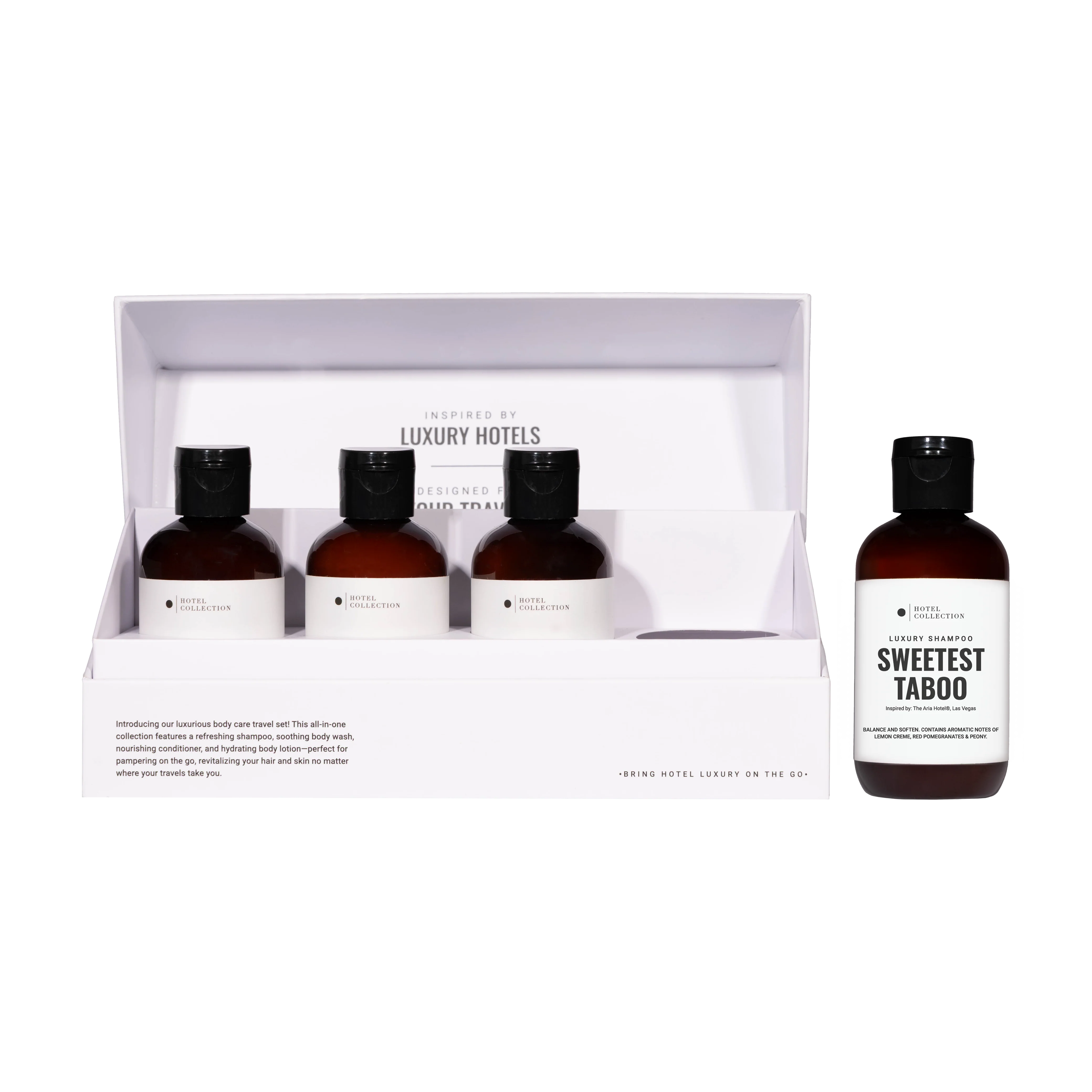 Hotel Collection – Luxury Hotel-Inspired Travel Set | 100mL Shampoo, Conditioner, Body Wash & Lotion - Image 11