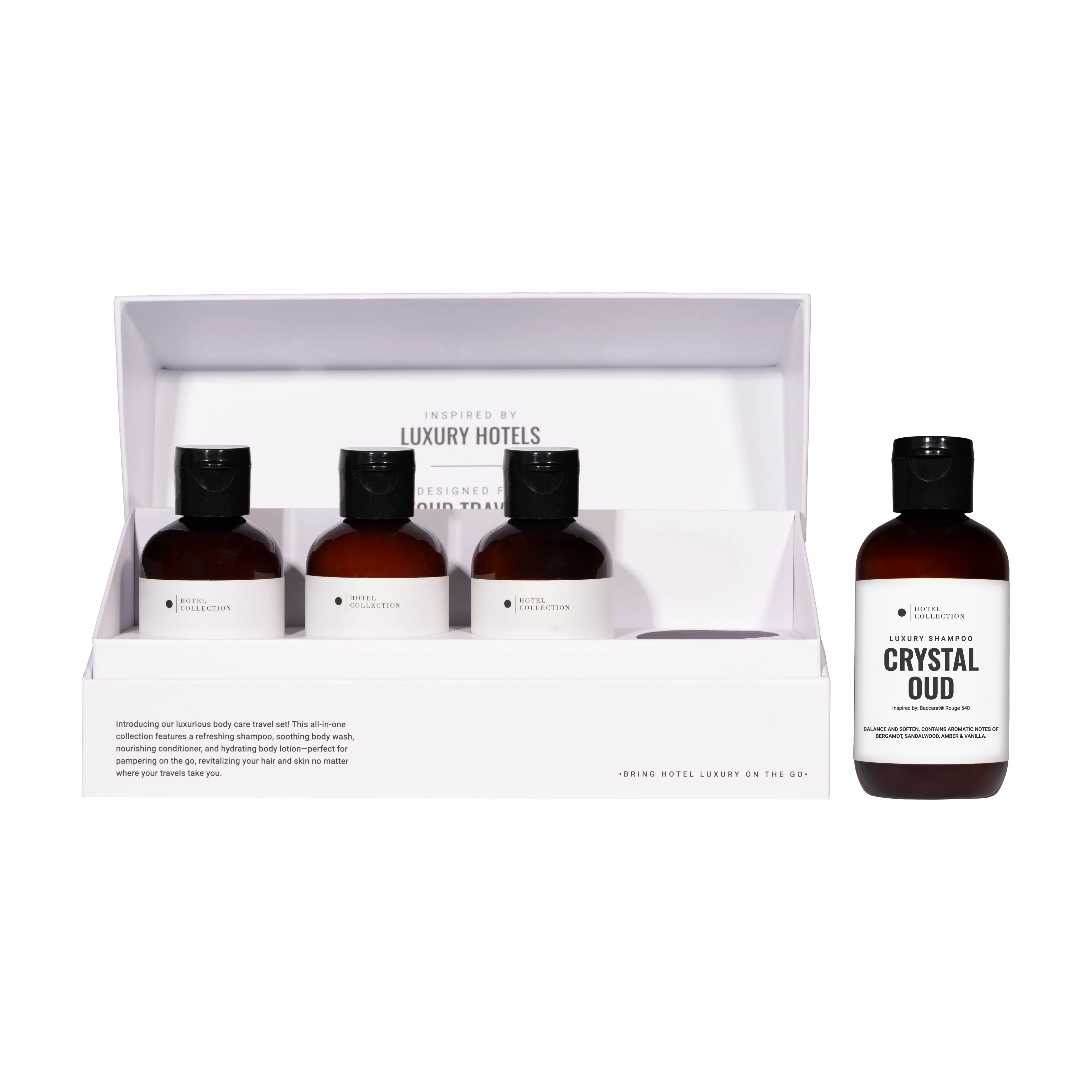Hotel Collection – Luxury Hotel-Inspired Travel Set | 100mL Shampoo, Conditioner, Body Wash & Lotion - Image 7