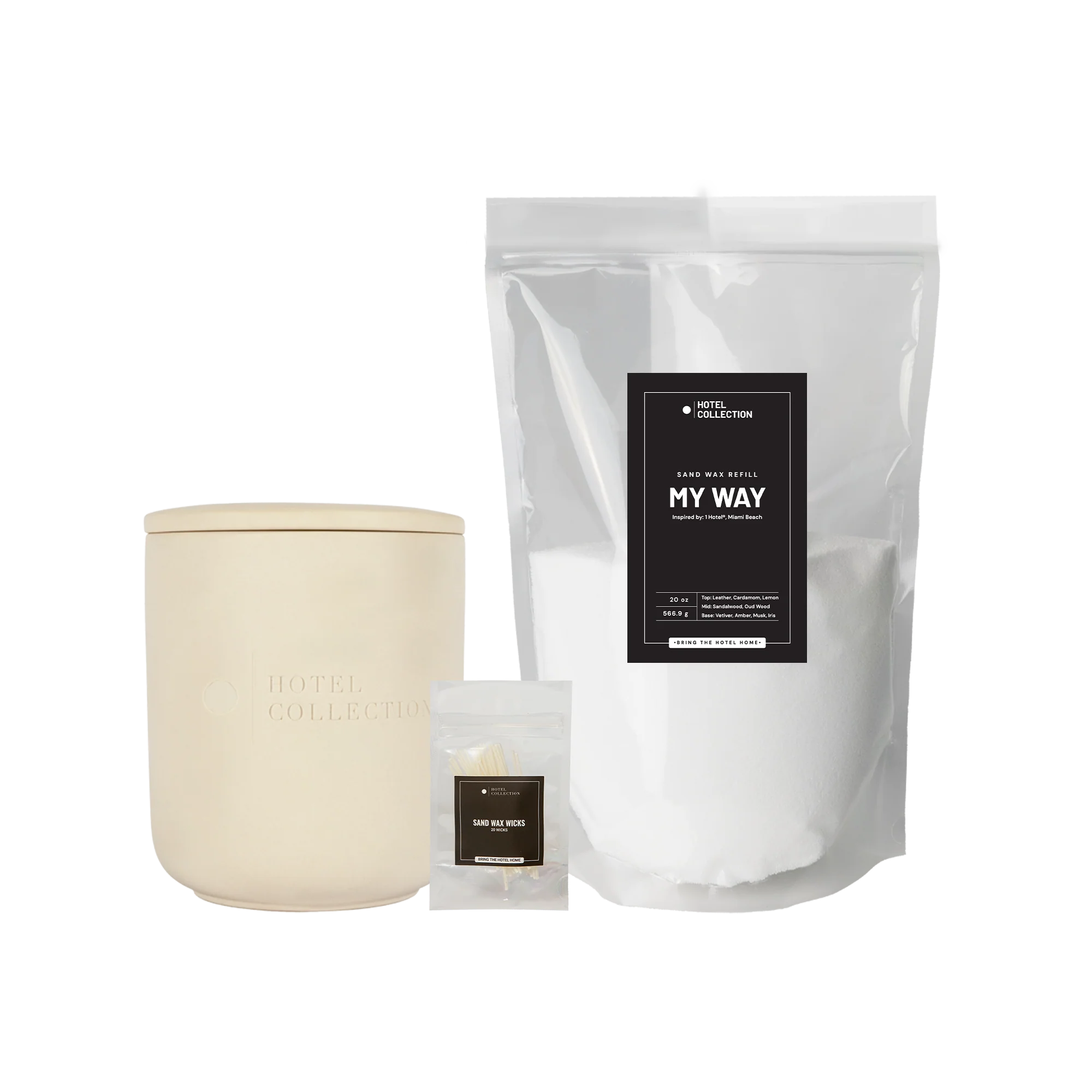 Petite Ceramic Sand Wax Set - Image 15