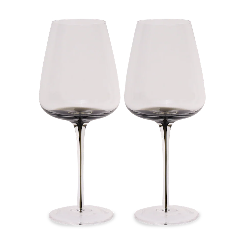 Smoke Stem White Wine Glasses - Image 3